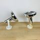 Pair of Concord chrome metal adjustable spotlights from the 70s