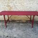 Folding brewery table