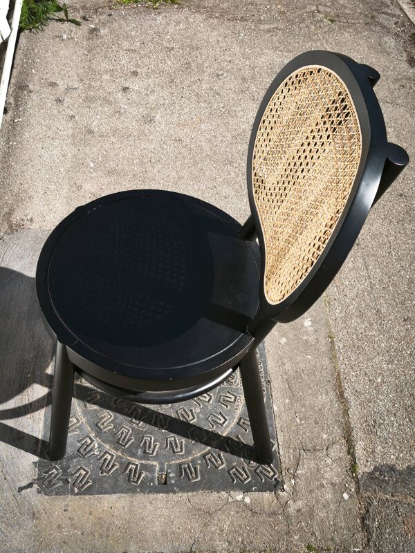 Chaise bistrot vintage en cannage HK Living