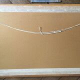 "calm water in holland": large pastel signed "ger van vliet"