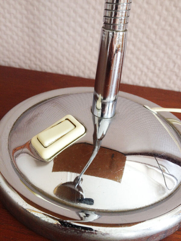 Chrome desk lamp, 60 years