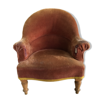 Toad velvet armchair