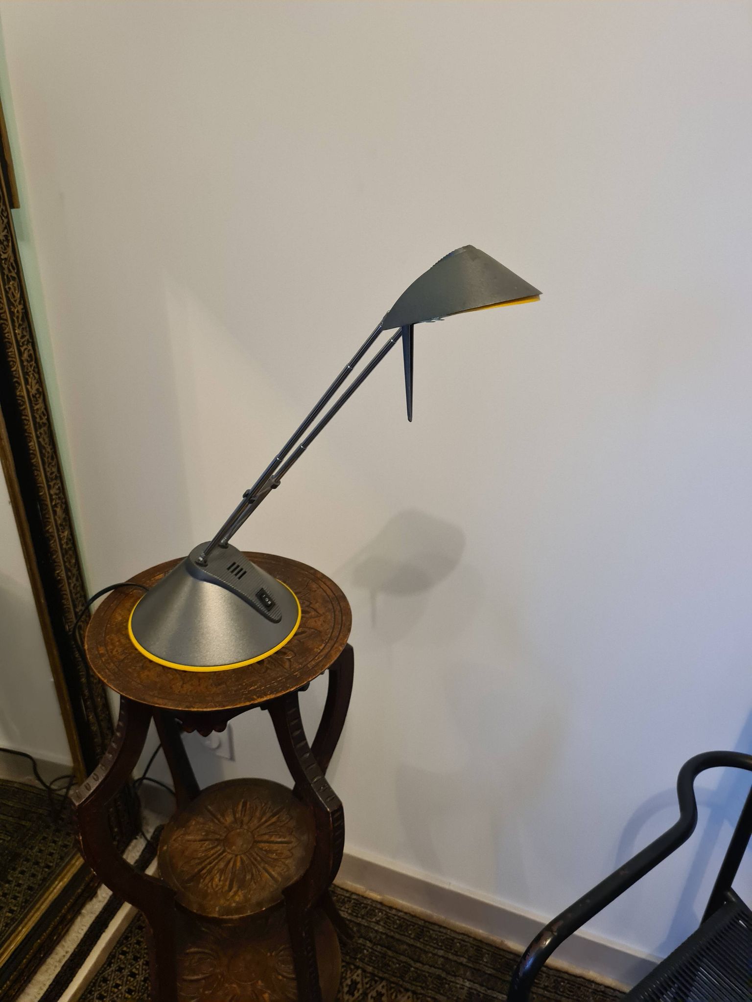Massive design lamp – adjustable height 34 to 60 cm – vintage lighting