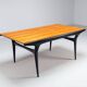 Table à manger T4 Alfred Hendrickx en hêtre Belform Belgique 1958