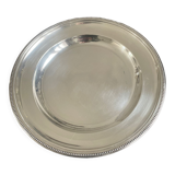 Flat Christofle round silver metal