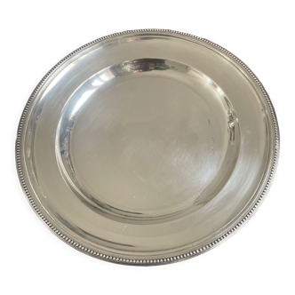 Plat Christofle rond métal argenté
