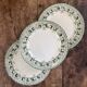 3 "Murier" ironstone dessert plates from Saint Amand and Hamage