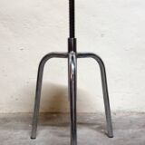 Old chrome metal swivel medical stool