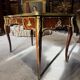 Louis XV style flat desk with marquetry from the Napoleonic III period.