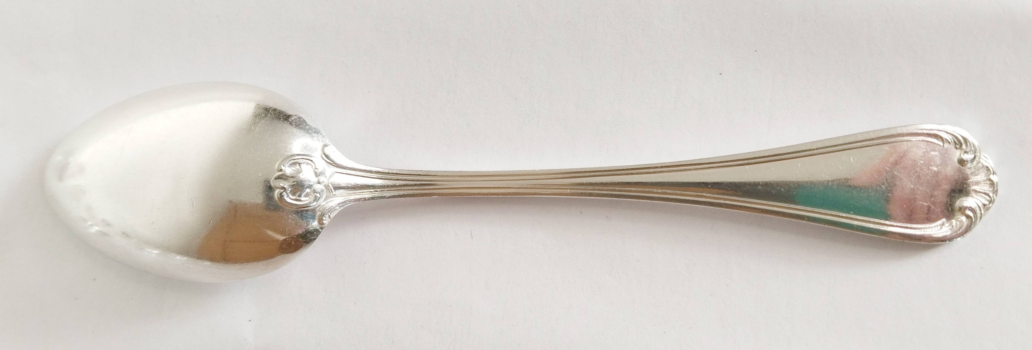 Dessert spoons, silver teaspoons, Félix Frères 18G
