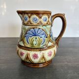 Antique Art Nouveau barbotine jug