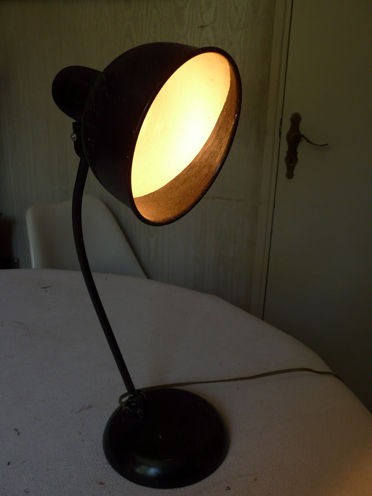 Black vintage lamp metal