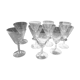 10 verres à pied gravés