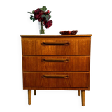 Mid century retro vintage teak chest of drawers 1960