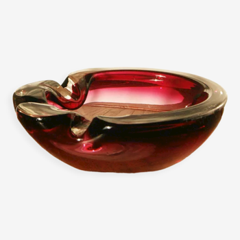 Bol ou cendrier en verre de Murano, Italie, années 1970