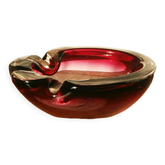 Bol ou cendrier en verre de Murano, Italie, années 1970