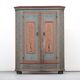 Rustic Farmhouse Folk Art Painted Bridal Cabinet dated 1806