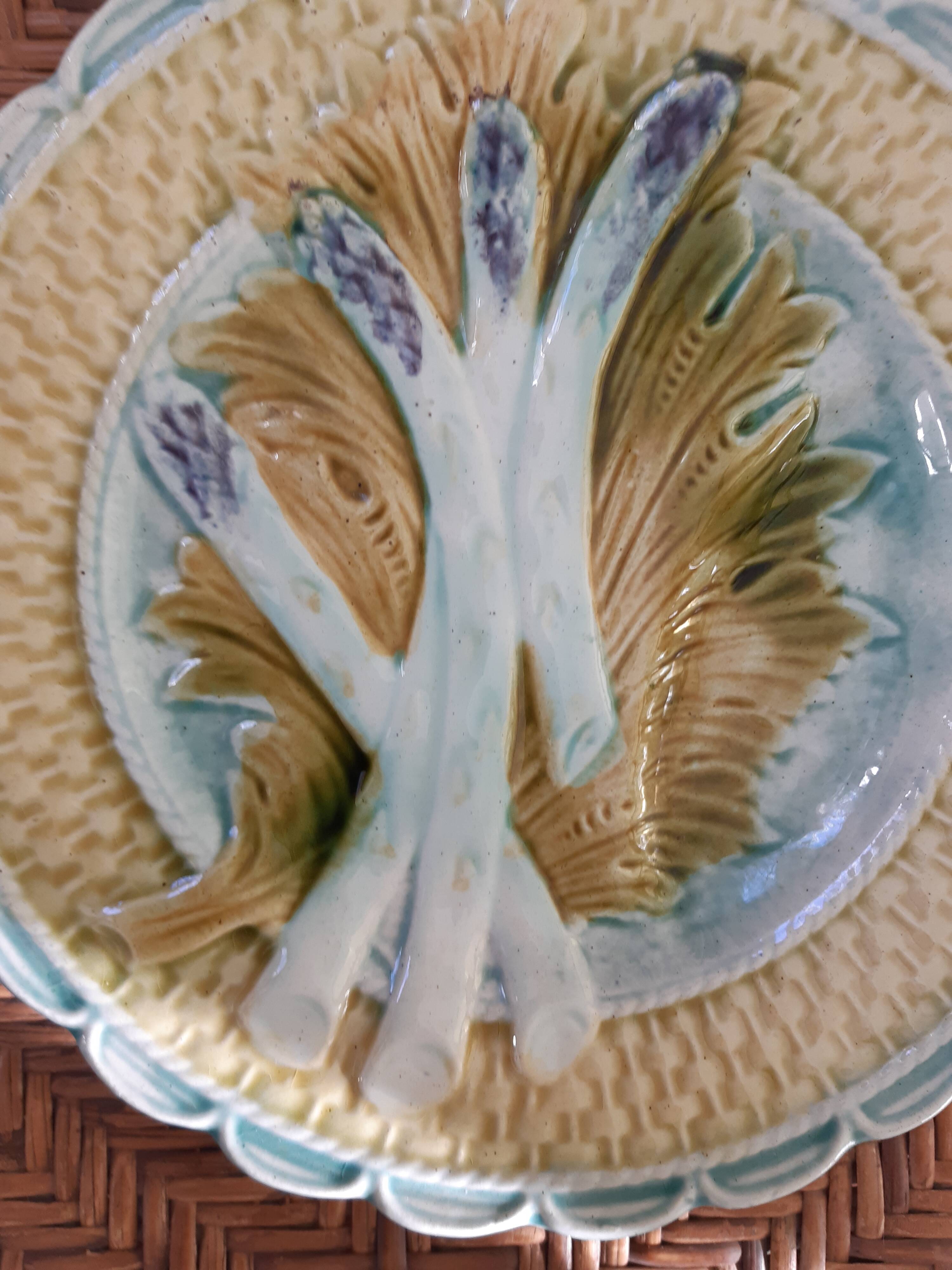 Plate asparagus slurry