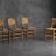 "Bauche" Dining Chairs by Charlotte Perriand for Steph Simon, France, 1950s