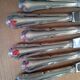 12 dixi knives in silver metal, filet model
