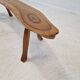 Wooden Tree Trunk Bench, France 1960s
