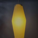 Rotaflex space age hanglamp, ovale vorm in geperst kunststof, jaren 1960