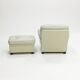 Poltrona Frau 'Dream B' armchair and ottoman, Italy, 1980s