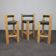 Tabourets de bar postmodernes uniques (ensemble de trois), années 1990