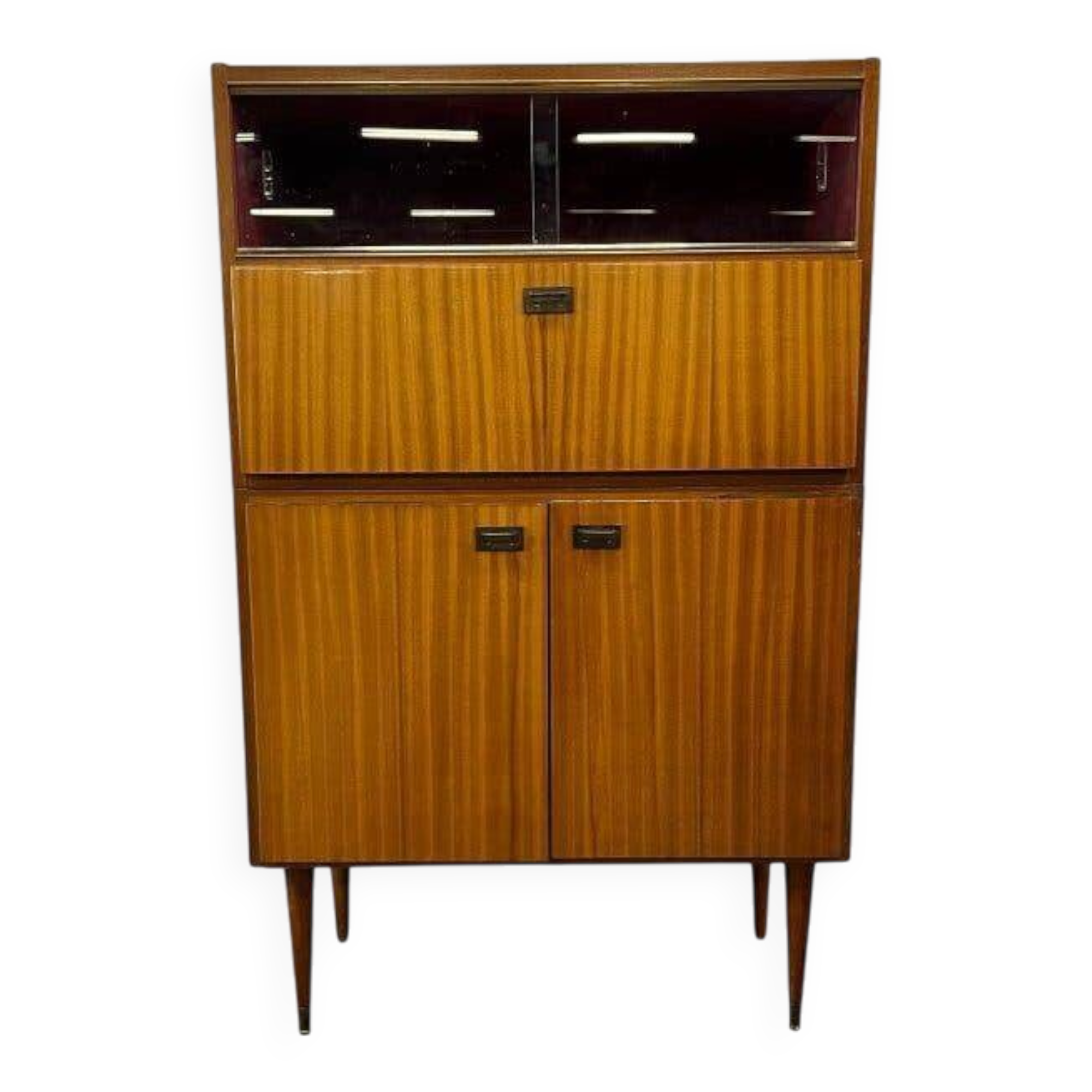 Mid-height wooden vintage sideboard / buffet / display cabinet