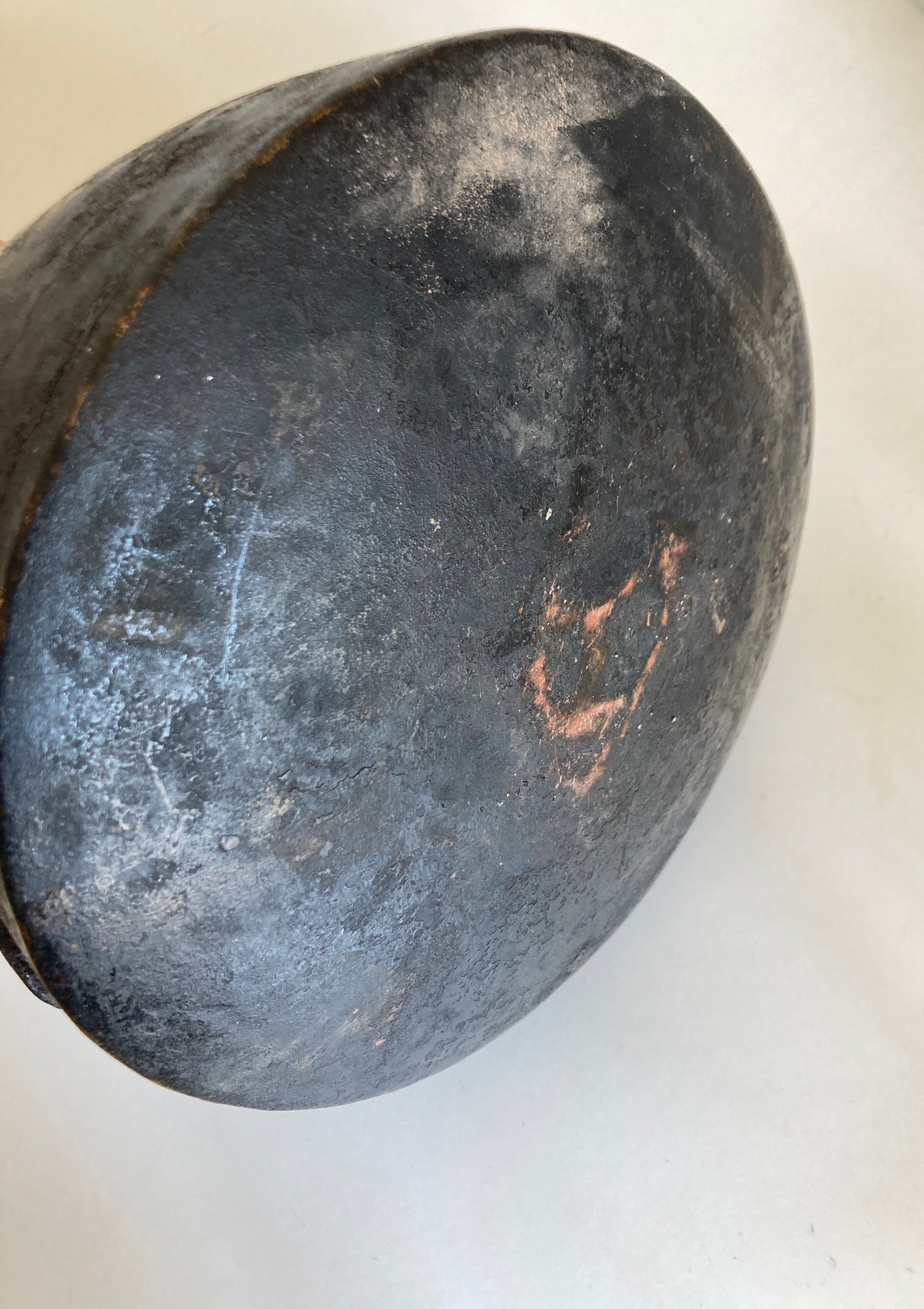 Pot cover vase face 1900 patina of origin