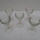 Lot de 5 verres à vin bistrot des années  50