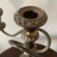 Bougeoir, silver metal candelabra