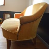 Sofa velvet seat vintage