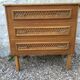 Commode vintage en rotin renovée