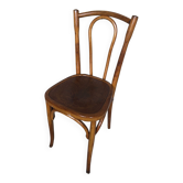 Chair bistrot style thonet curved wood light 50s vintage #a237
