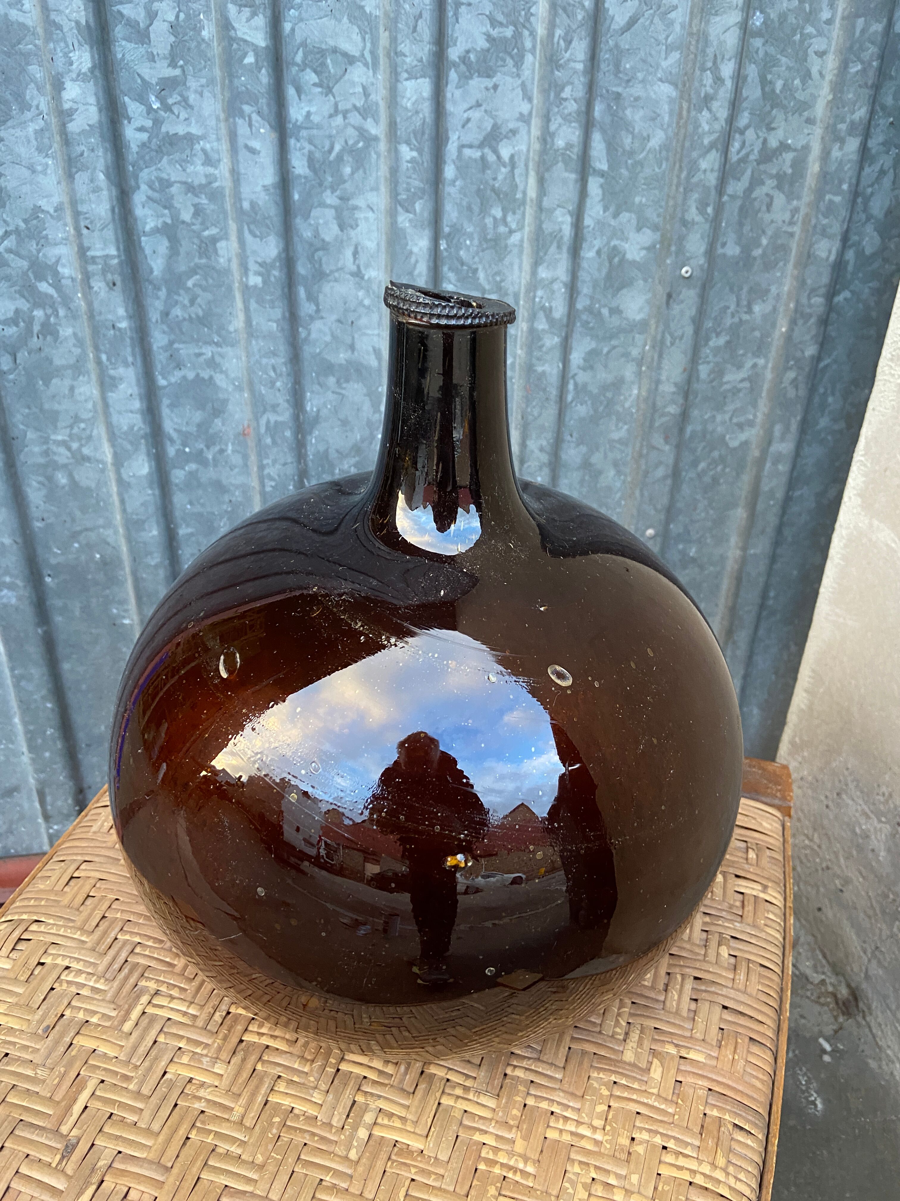 Demijohn Alsace amber brown 19th
