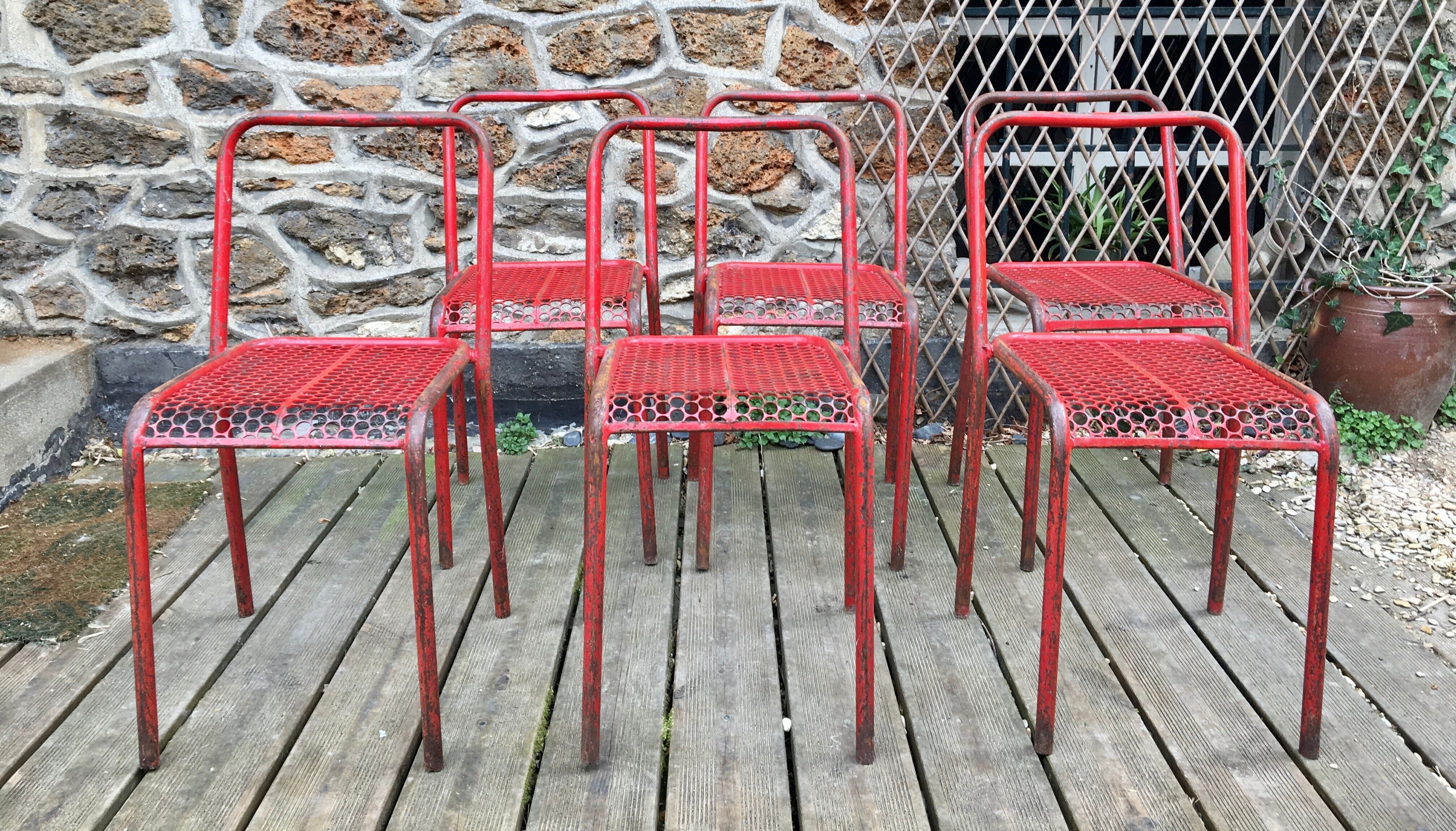 Lot chairs René Malaval