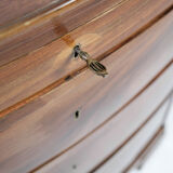 Empire chest of drawers of polished mahogany, 1820