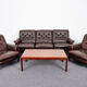 Rosewood and calf leather canapé from the 1960s, Rodeio by Jean Gillon, 1968.