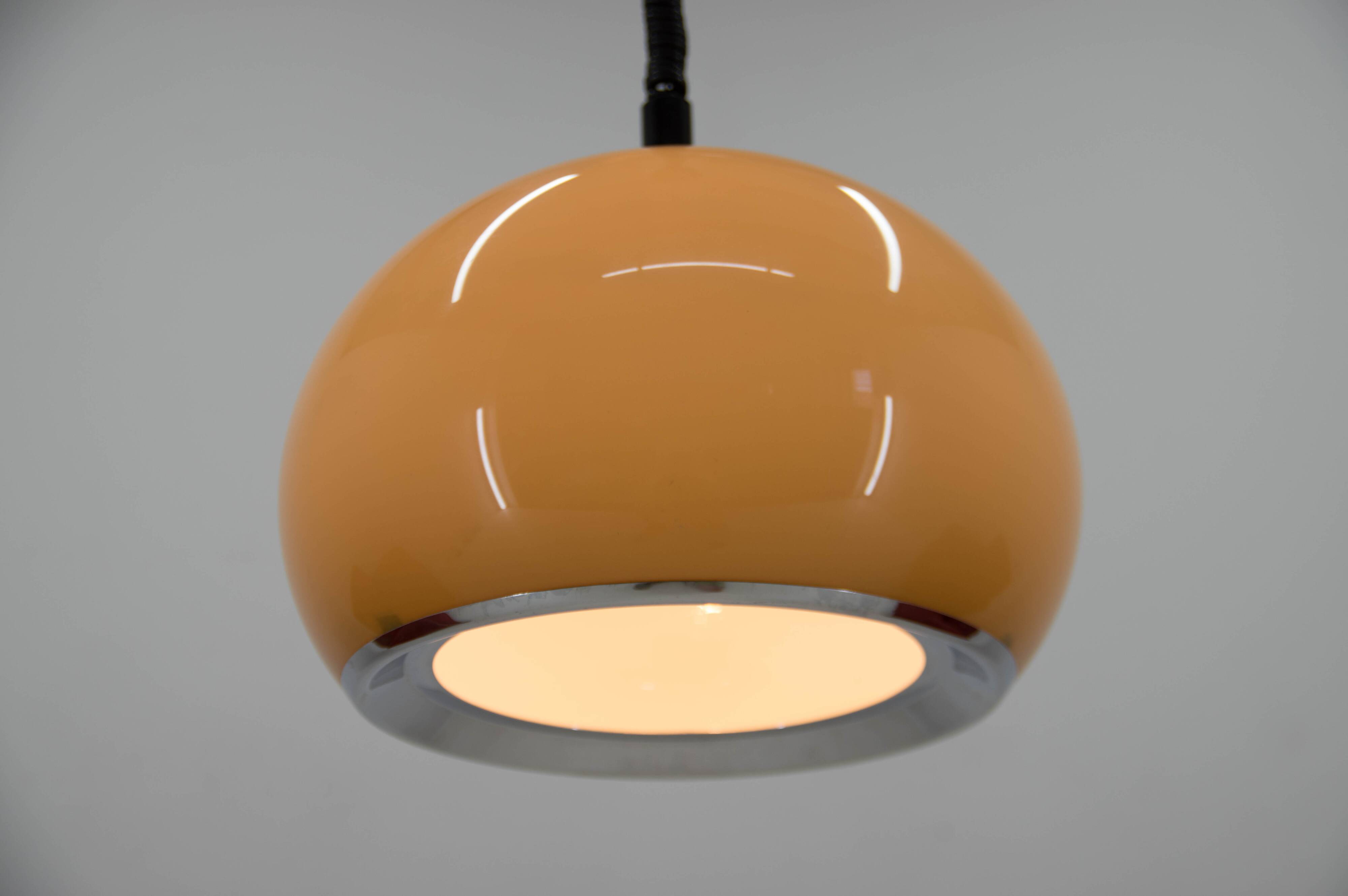 Vintage pendant light designed by Harvey Guzzini for Meblo, Italy, 1970s