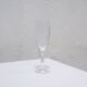 Series of 10 vintage crystal champagne flutes