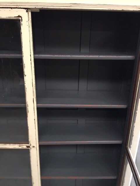 Old mahogany patinated bookcase