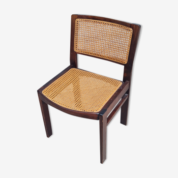 Chaise en cannage, design Baumann - 1970