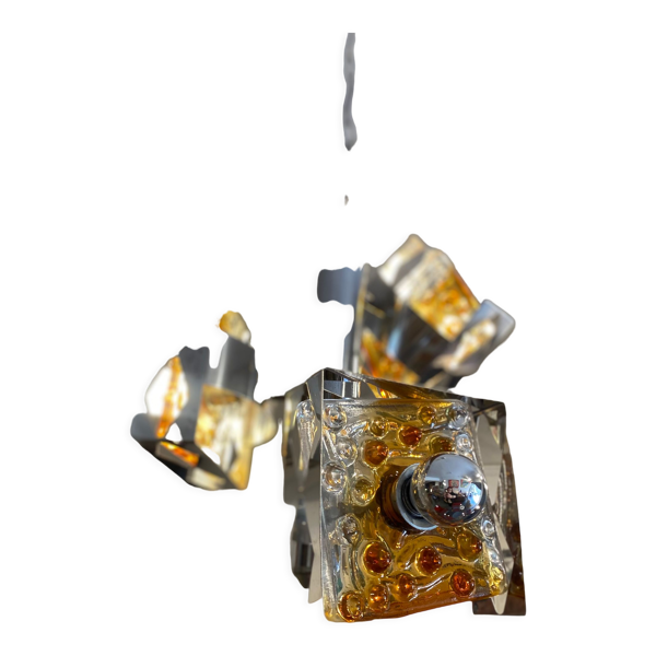 Suspension en verre de Murano par Toni Zuccheri - Édition Mazzega années 70