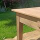 Large restored antique coffee table in solid oak.