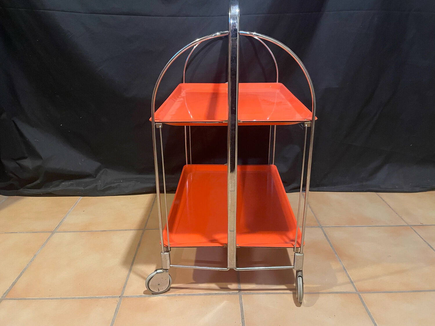 Orange folding Desert by Bremshey & Co. 1970s