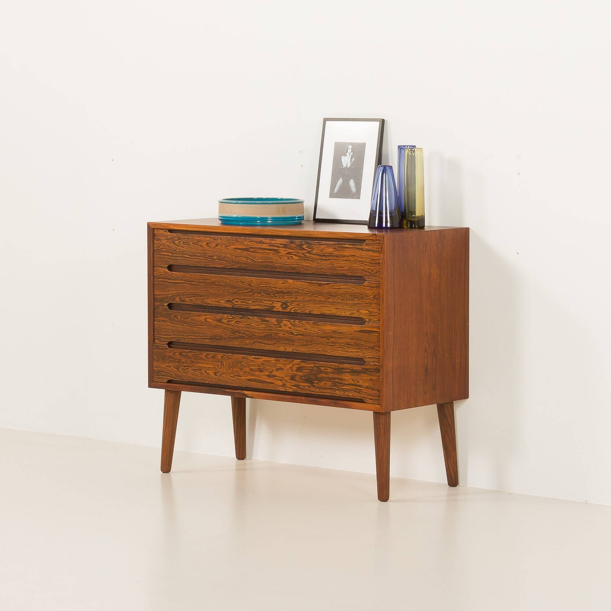 Scandinavian minimalist rosewood chest