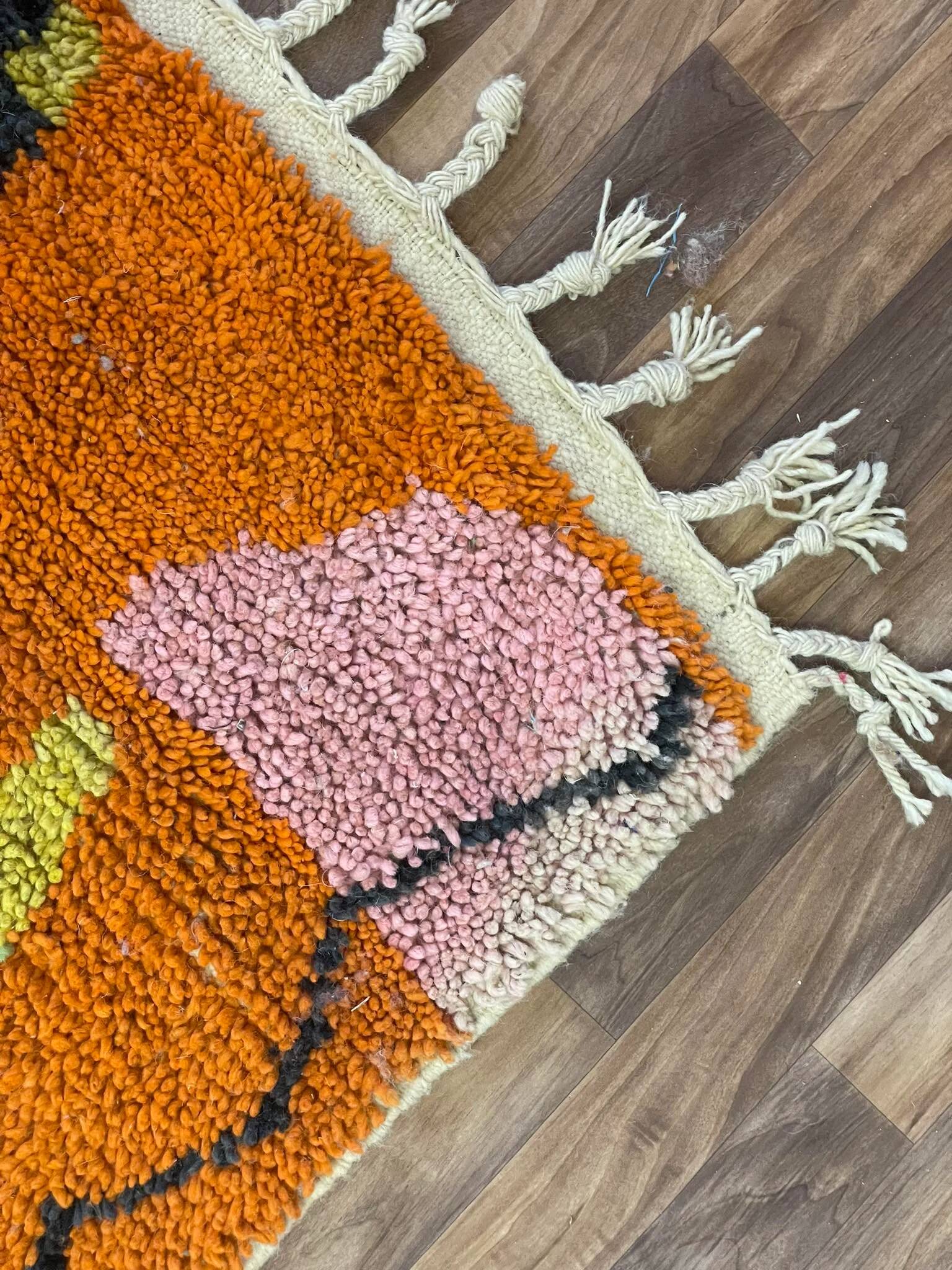 Handmade Berber rug in pure wool 2.5x1.5 m