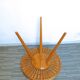 Tripod table, rattan and light wood side table