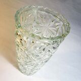 Large thick glass vase